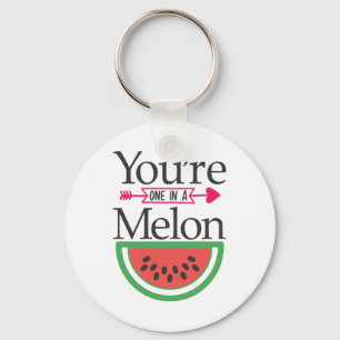 Paar-Geschenk Du Bist Einer In Einer Melone Schlüsselanhänger