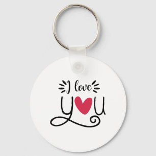 Paar-Geschenk Ich Liebe Dich Schlüsselanhänger