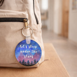 Paar Geschenk Monogramm Outdoor Aquarell Schlüsselanhänger