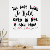 Paar Geschenke das Beste, was zu halten Poster (Küche)