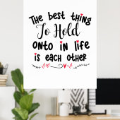 Paar Geschenke das Beste, was zu halten Poster (Heimbüro)