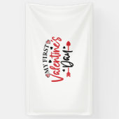 Paar Geschenke mein erster Valentinstag Banner (Vertikal)