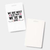 Paar Geschenke sind wir in Liebe Ausweis (Vorder- & Rückseite)
