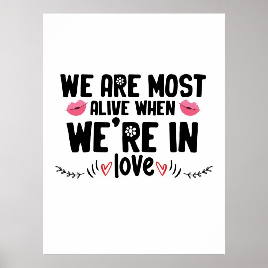Paar Geschenke sind wir in Liebe Poster (Vorne)