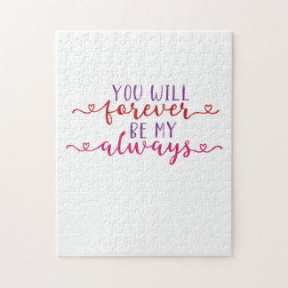 Paar Geschenke werden Sie immer mein immer sein Puzzle
