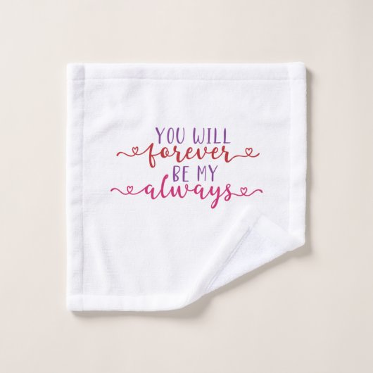 Paar Geschenke werden Sie immer mein immer sein Waschlappen (Waschlappen)