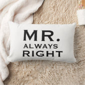 Paar-homosexueller Herr Always Right Pillowcases Lendenkissen (Decke)