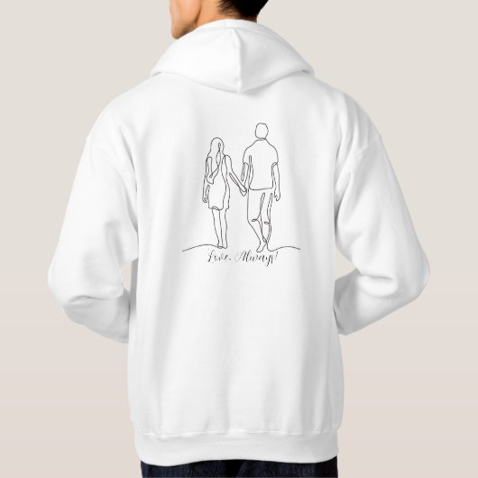 Paar Hoodie (Rückseite)