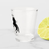 Paar Horse Shot Glass Cheers - Benutzerdefinierter Schnapsglas (Rechts)