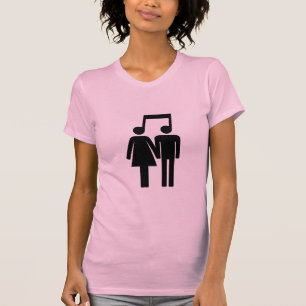 Paar im Einklang-Shirt T-Shirt