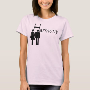Paar im Einklang-Shirt T-Shirt