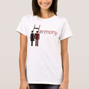 Paar im Einklang-Shirt T-Shirt
