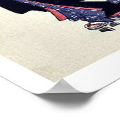 Paar im Schnee von Suzuki, Harunobu Poster (Ecke)