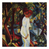 Paar im Wald von August Macke Poster (Vorderseite)