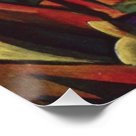 Paar im Wald von August Macke Poster (Ecke)