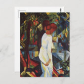 Paar im Wald von August Macke Postkarte (Vorne/Hinten)