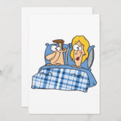 Paar in Bett Einladung (Vorne/Hinten)