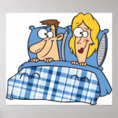 Paar in Bett Poster (Vorne)