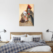 Paar in der Karnevalskostüme, Venedig Leinwanddruck (Insitu (Schlafzimmer))