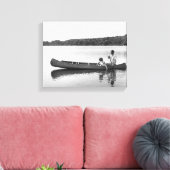 Paar in einem Kanu Leinwanddruck (Insitu (Wohnzimmer))