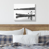 Paar in einem Kanu Leinwanddruck (Insitu (Schlafzimmer))