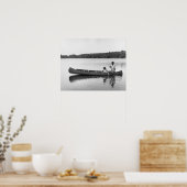 Paar in einem Kanu Poster (Küche)