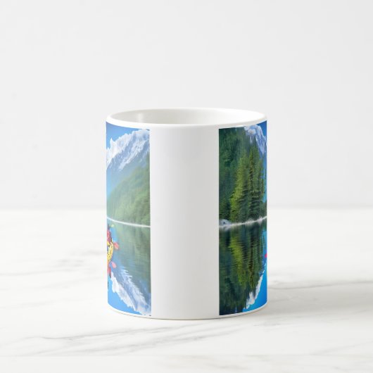 Paar in Kayak | Kayaking Themed Kaffeetasse (Mittel)