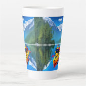 Paar in Kayak | Kayaking Themed Milchtasse (Vorderseite)