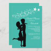 Paar in Liebe Bridal Dusche Einladung (Vorne/Hinten)
