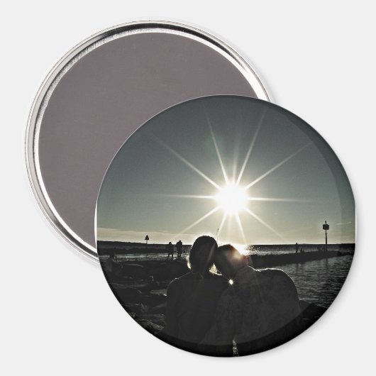 Paar in Liebe Cape Cod Foto Magnet (Vorderseite/Rückseite)