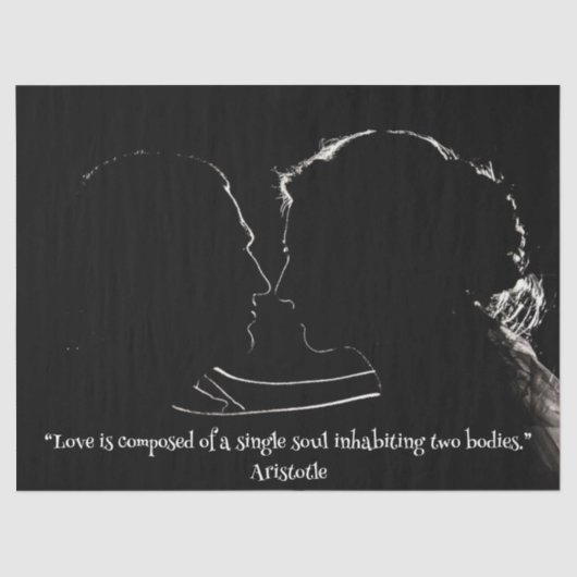 Paar in Liebe Gewebepapier Seidenpapier (Vorderseite)