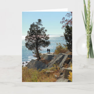 Paar in Liebe - leere Grußkarte Karte