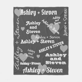 Paar in Liebe Personalisiert Fleecedecke