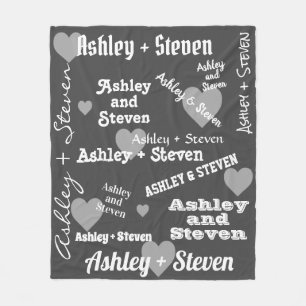 Paar in Liebe Personalisiert Fleecedecke