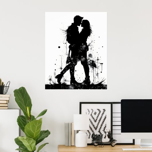 Paar in Liebe Poster (Heimbüro)