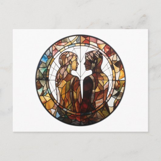 Paar in Liebe Postkarte (Vorderseite)