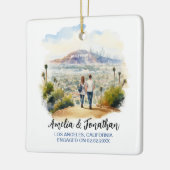 Paar in Los Angeles California Keramikornament (Links)