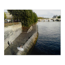 Paar in Paris - Acrylfotoprint