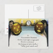 Paar Jack O Lantern Kürbis Postkarte (Vorne/Hinten)