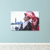 Paar Karnevalsmasken Leinwanddruck (Insitu (Holzboden))