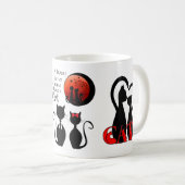 paar Katzen im Zuhause Kaffeetasse (VorderseiteRechts)