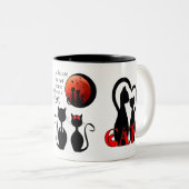 paar Katzen im Zuhause Zweifarbige Tasse (VorderseiteRechts)