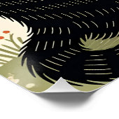 Paar Katzen in Liebe mit Blumenkohl Poster (Ecke)