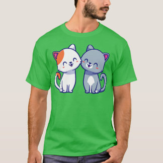 Paar Katzenfische Cartoon1 T-Shirt