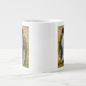 Paar König Pinguine, Falklands Jumbo-Tasse (Vorderseite)