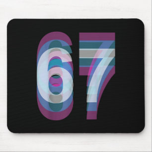 Paar Kostüm 67 Six Seven Meme Lustig Mousepad