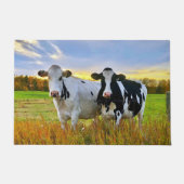 Paar Kühe auf der Weide Fußmatte (Vorderseite)