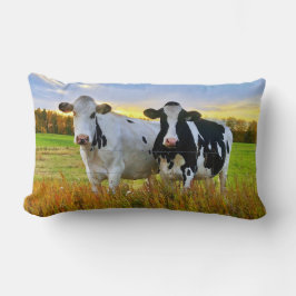 Paar Kühe auf der Weide Lendenkissen
