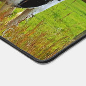 Paar Kühe auf der Weide Schreibtischunterlage (Ecke)