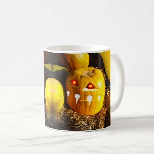 Paar Kürbiskunst Kaffeetasse (VorderseiteRechts)